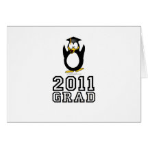 Pingüino 2011 del graduado tarjeton
