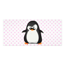 Pingüino blanco negro lindo y bigote divertido lonas personalizadas