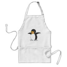 Pingüino de emperador feliz delantales