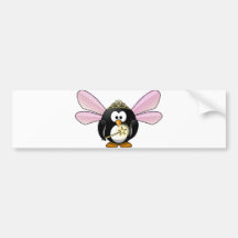 Pingüino de hadas etiqueta de parachoque
