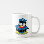 Pingüino de la policía taza