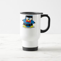 Pingüino de la policía taza