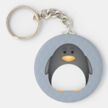 Pingüino del penique llavero personalizado