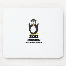 Pingüino divertido realizado 2013 de la misión del tapetes de ratón