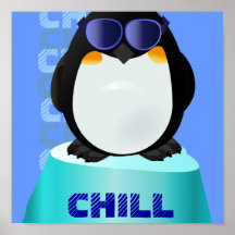 Pingüino fresco DESAPASIBLE Posters
