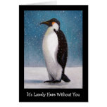 PINGÜINO: ILUSTRACIONES: SOLO SIN USTED TARJETON