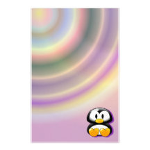 Pingüino inmóvil papeleria de diseño