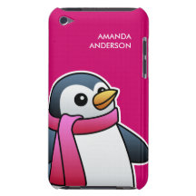 Pingüino lindo con la caja de la casamata del tact iPod touch Case-Mate protectores