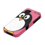 Pingüino lindo del dibujo animado - iPhone 4 4s iPhone 4 Fundas