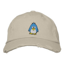 pingüino lindo gorra bordada