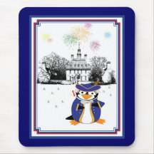Pingüino Mousepad del Doodle del yanqui Alfombrilla De Raton