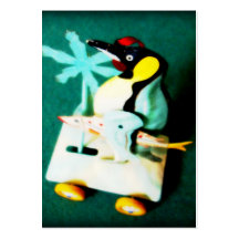 Pingüino • Navidad Profilecard/etiqueta del regalo Plantillas De Tarjetas De Visita