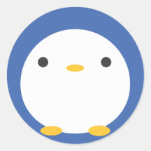 Pingüino polivinílico de Roly Pegatina