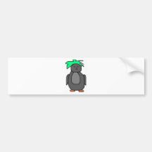 Pingüino punky pegatina de parachoque