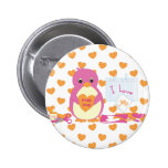 Pingüino que hace a tarjetas del día de San Valent