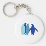 Pingüinos azules llavero