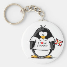 Pingüinos de la Florida Llavero Personalizado