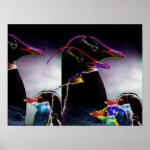 Pingüinos eléctricos para el presidente posters