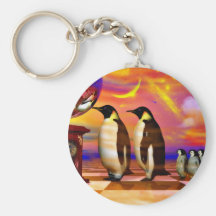 Pingüinos Llavero