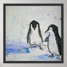 Pingüinos por la impresión del arte de Sarah Harri Impresiones