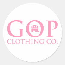 Pink G.O.P. Clothing Company Etiqueta