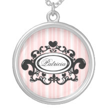 pinkstripe2010, pinkstripe2010, heartandfluer,… pendiente personalizado