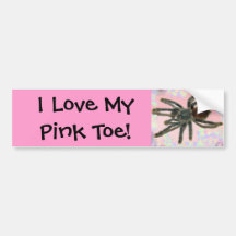 pinktoe pegatina de parachoque