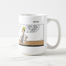Pinocchio en la barra tazas de café