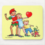 Pinocchio y amor Mousepad de los amigos