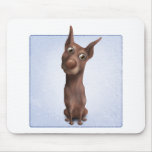 Pinscher del Doberman (cervatillo) Tapetes De Ratón