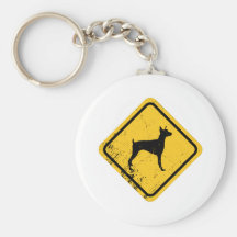 Pinscher del Doberman Llaveros Personalizados