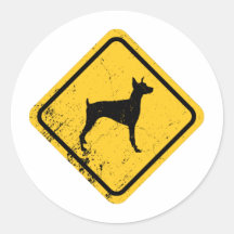 Pinscher del Doberman Pegatina