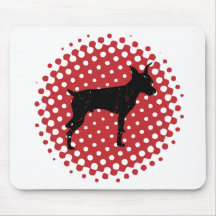 Pinscher miniatura alfombrillas de ratón