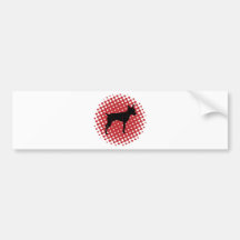 Pinscher miniatura etiqueta de parachoque