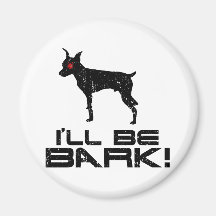Pinscher miniatura iman para frigorífico