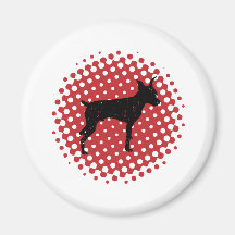 Pinscher miniatura imanes para frigoríficos
