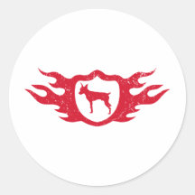 Pinscher miniatura pegatina