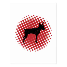 Pinscher miniatura postal