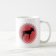 Pinscher miniatura taza de café