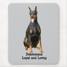 Pinscher Mousepad del Doberman Tapete De Ratón