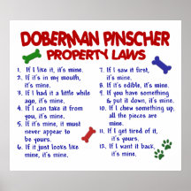 PINSCHER PL2 DEL DOBERMAN POSTERS