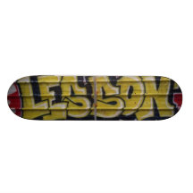 Pintada amarillo y negro - tabla de patinar