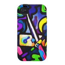 Pintada, arte de la pared, juventud, pintura de ae iPhone 4/4S fundas