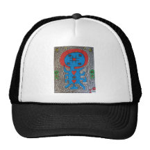 Pintada azul del extranjero X Gorros Bordados