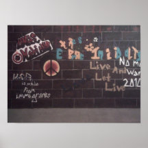Pintada de la paz posters