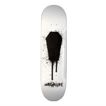 Pintada del ataúd tablas de skate