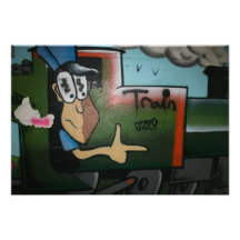 Pintada del tren arte con fotos