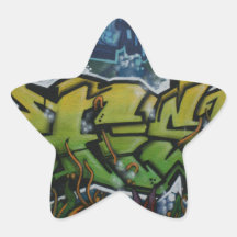 Pintada inglesa calcomania forma de estrella personalizada