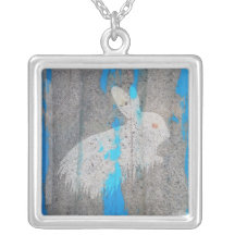 Pintada urbana del conejo collares