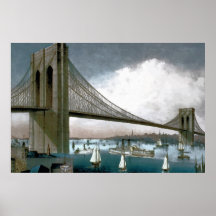 Pintando, el gran puente de East River Impresiones